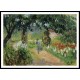 The Garden`s Alley at Eragny 1899, A New Print Of a Camille Pissaro Painting